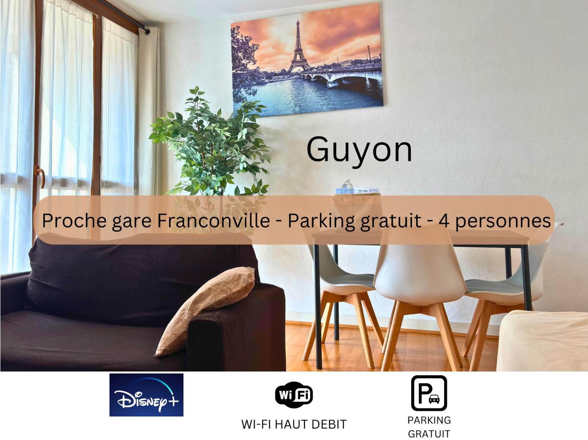 Apartament Guyon - Cosy Proche Gare Parking Facile - Balcon #Sirdest Franconville  Zewnętrze zdjęcie